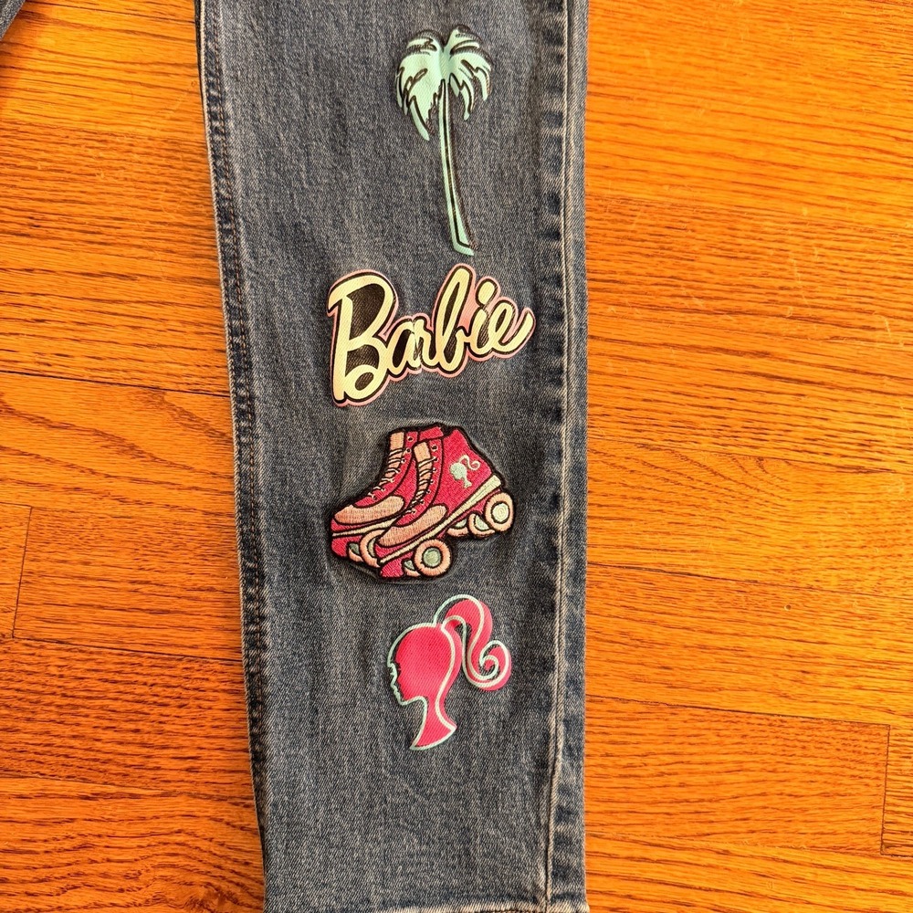 Barbie Born to Lead Girls Jeans size 12 - Picture 3 of 7